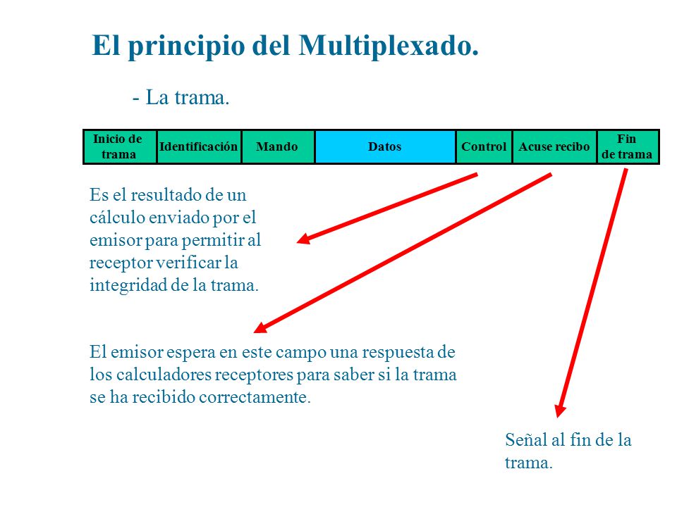 El principio del Multiplexado.
