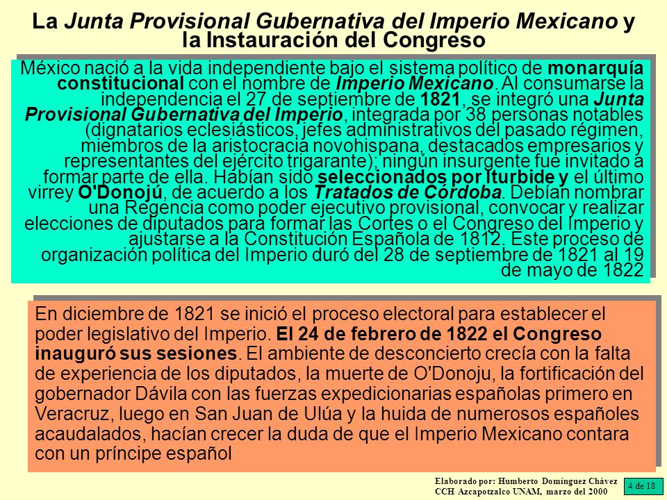 La Junta Provisional Gubernativa del Imperio Mexicano y la Instauración del Congreso