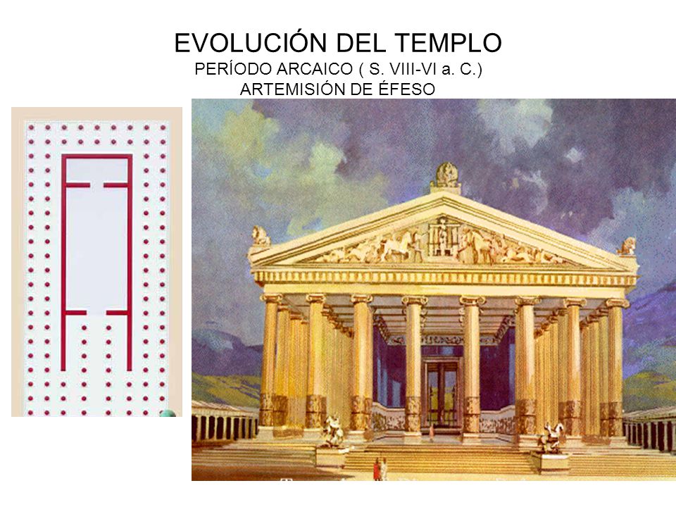 EVOLUCIÓN DEL TEMPLO PERÍODO ARCAICO ( S. VIII-VI a. C