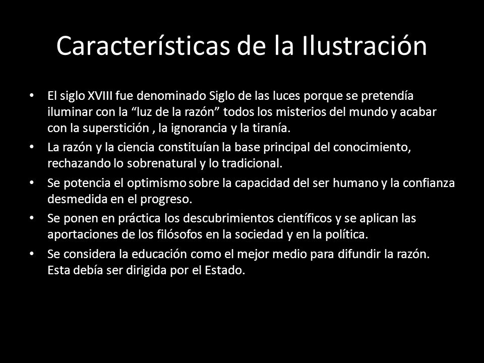 LA ILUSTRACIÓN. SIGLO XVIII - ppt descargar