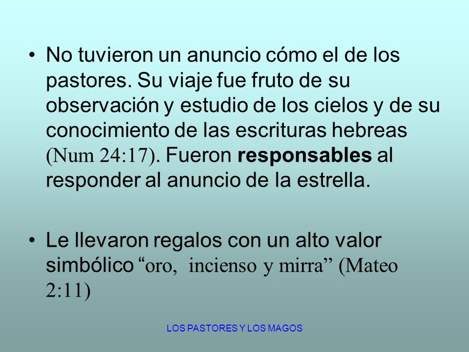 LOS PASTORES Y LOS MAGOS
