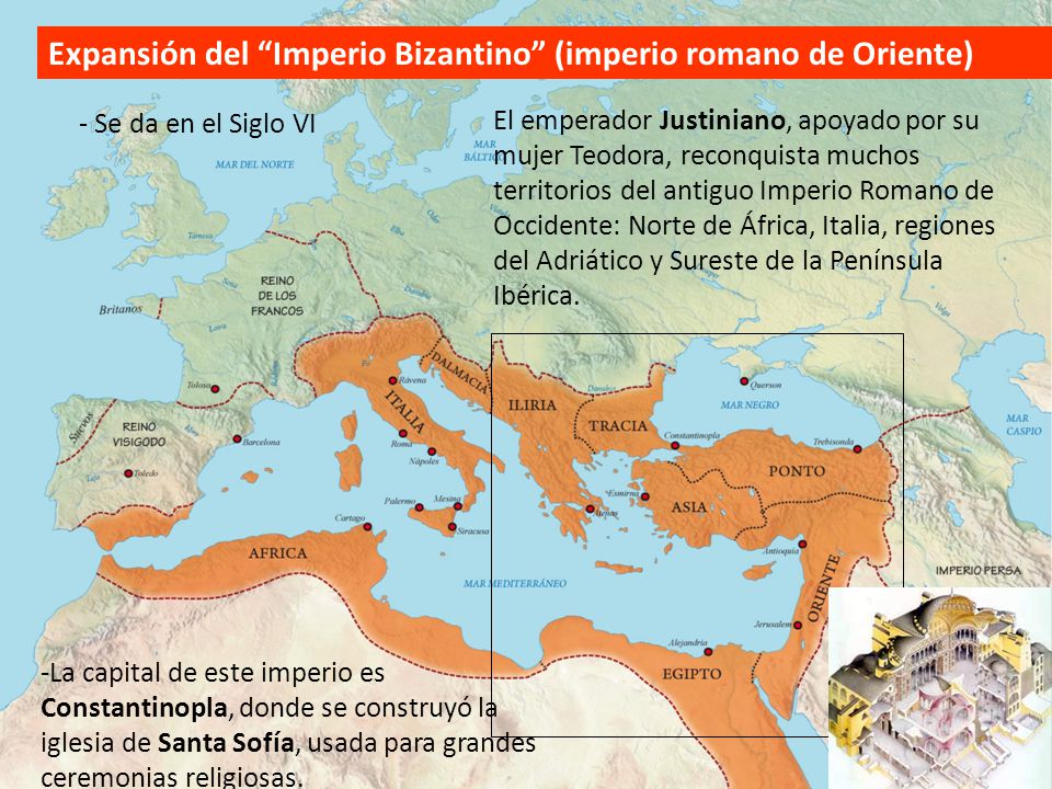 Expansión del Imperio Bizantino (imperio romano de Oriente)