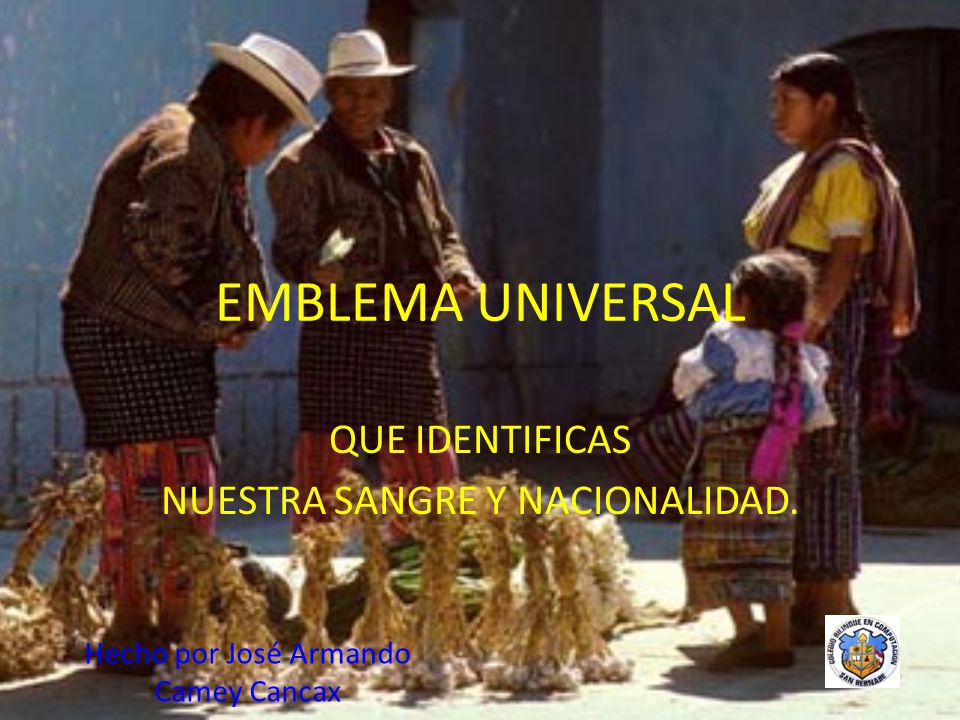 QUE IDENTIFICAS NUESTRA SANGRE Y NACIONALIDAD.