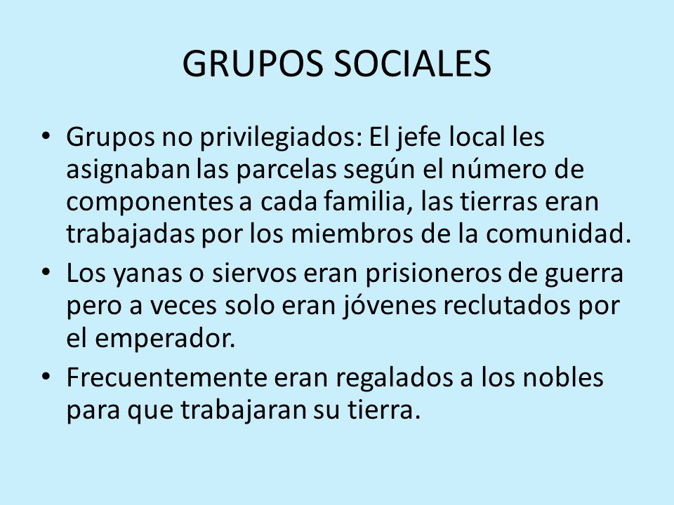 GRUPOS SOCIALES