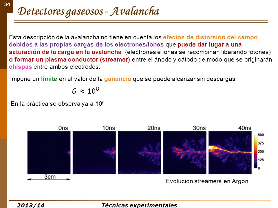 Detectores gaseosos - Avalancha