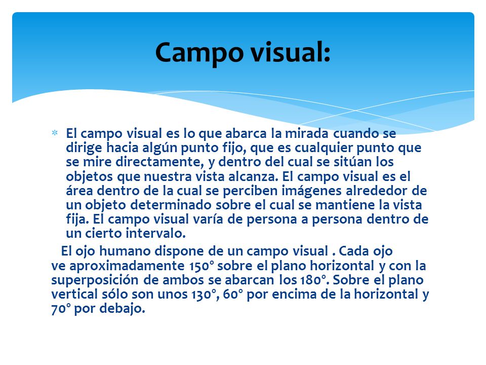 Campo visual: