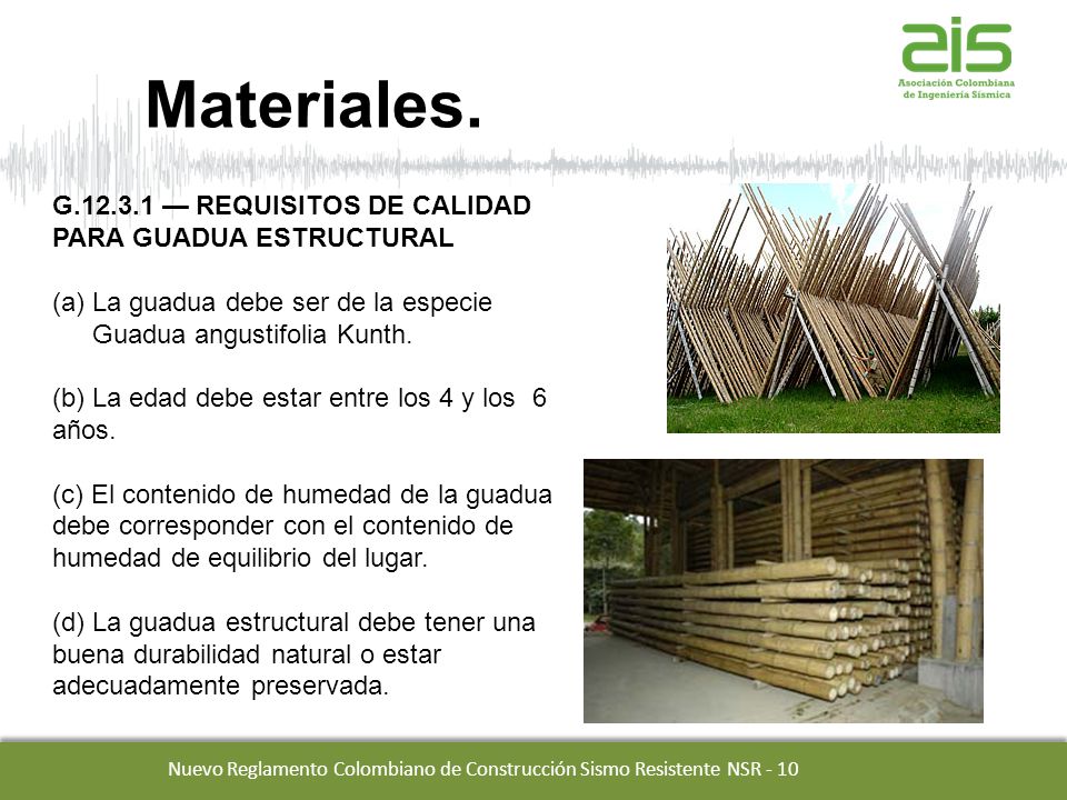 Nuevo Reglamento Colombiano de Construcción Sismo Resistente NSR - 10