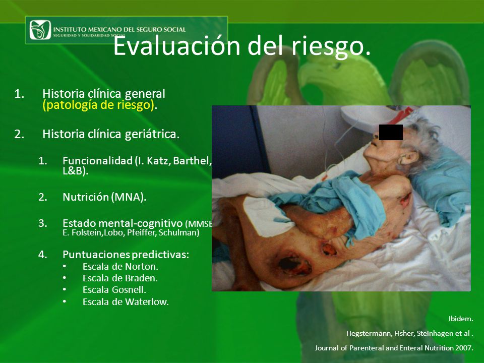 Evaluación del riesgo. Historia clínica general (patología de riesgo).