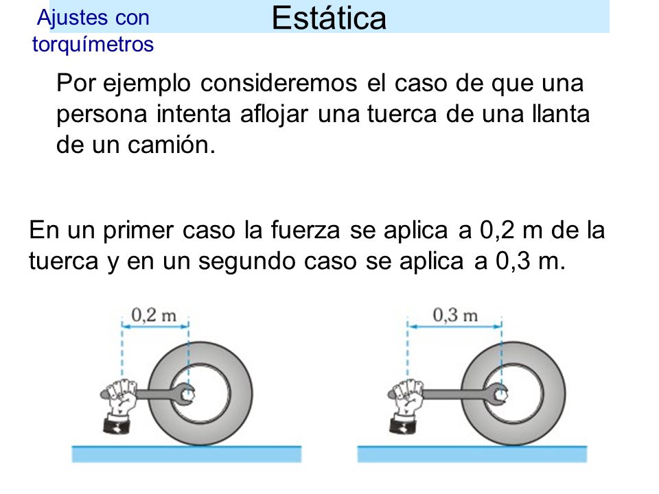 Ajustes con torquímetros