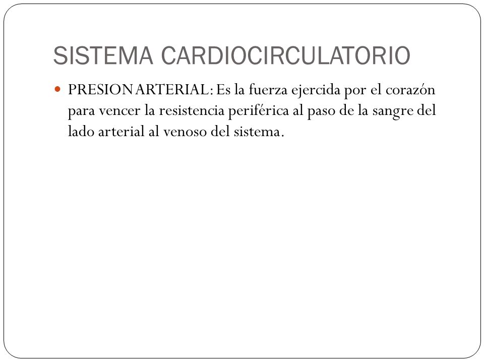 SISTEMA CARDIOCIRCULATORIO