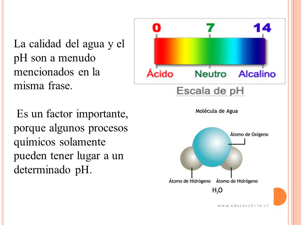 La calidad del agua y el pH son a menudo mencionados en la misma frase.