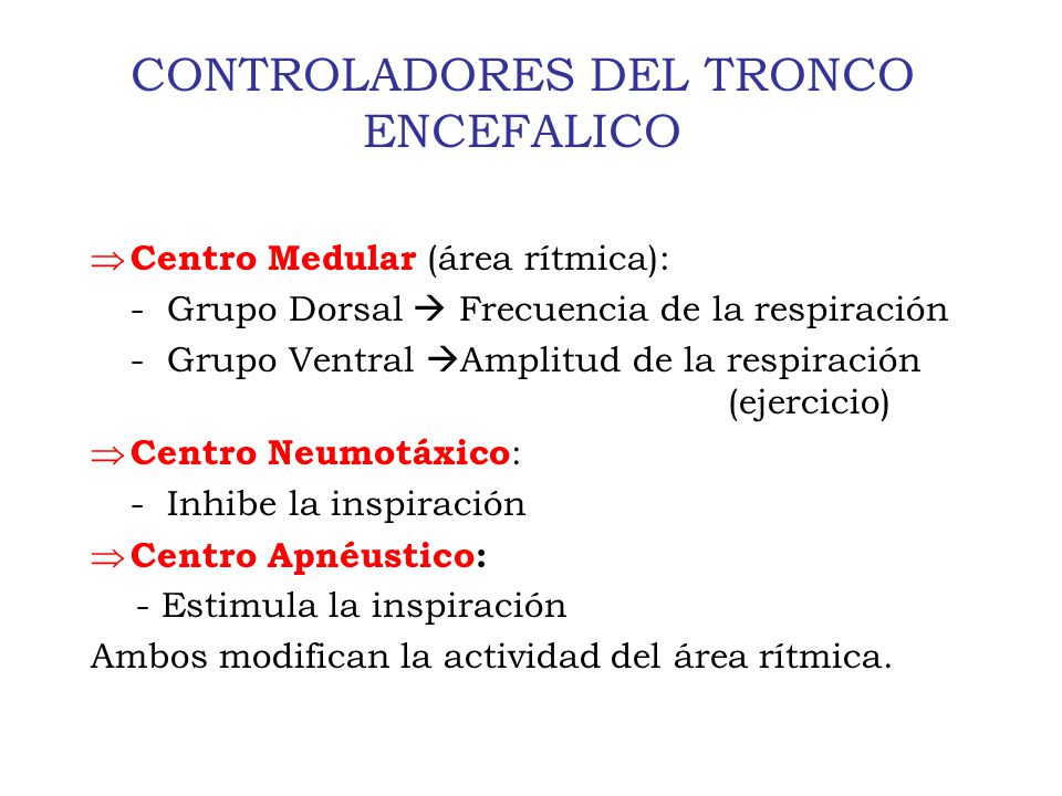 CONTROLADORES DEL TRONCO ENCEFALICO