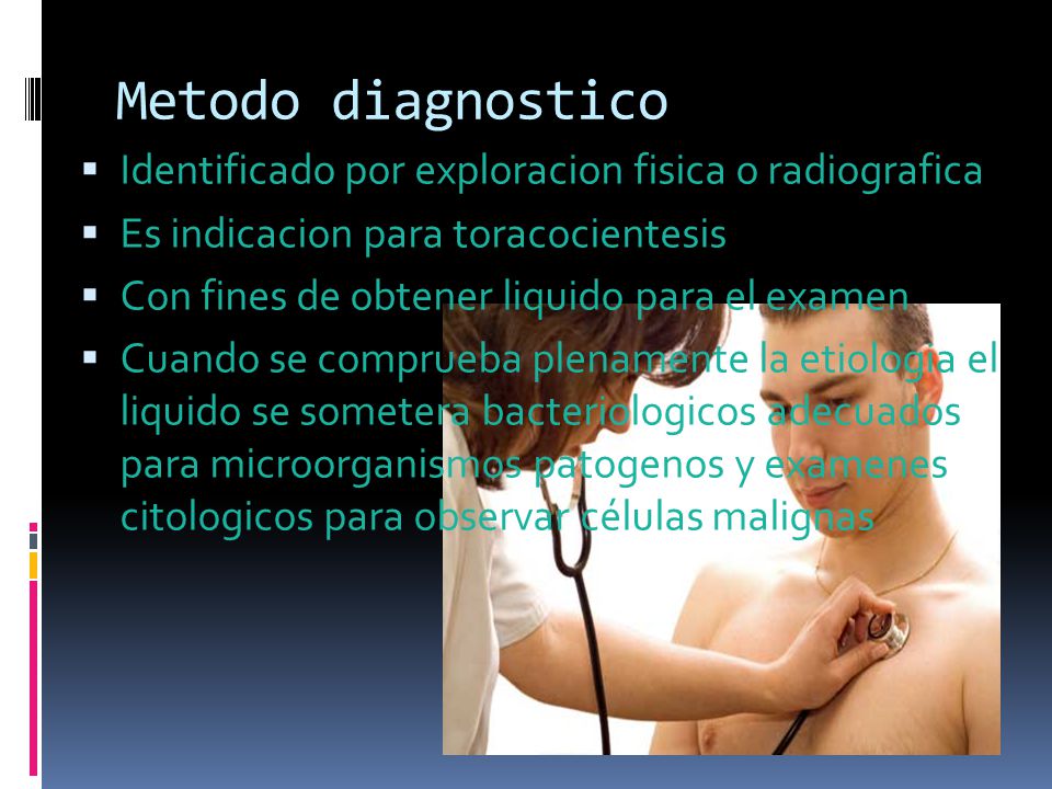Metodo diagnostico Identificado por exploracion fisica o radiografica