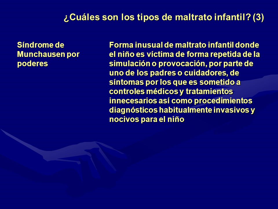 ¿Cuáles son los tipos de maltrato infantil (3)