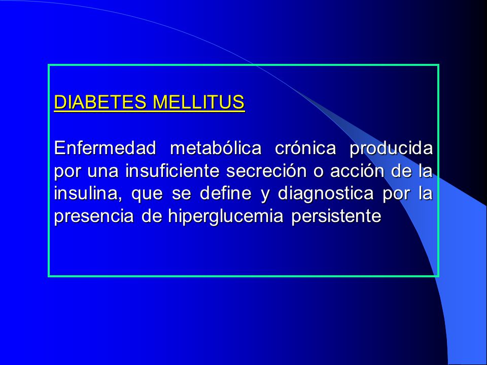 DIABETES MELLITUS