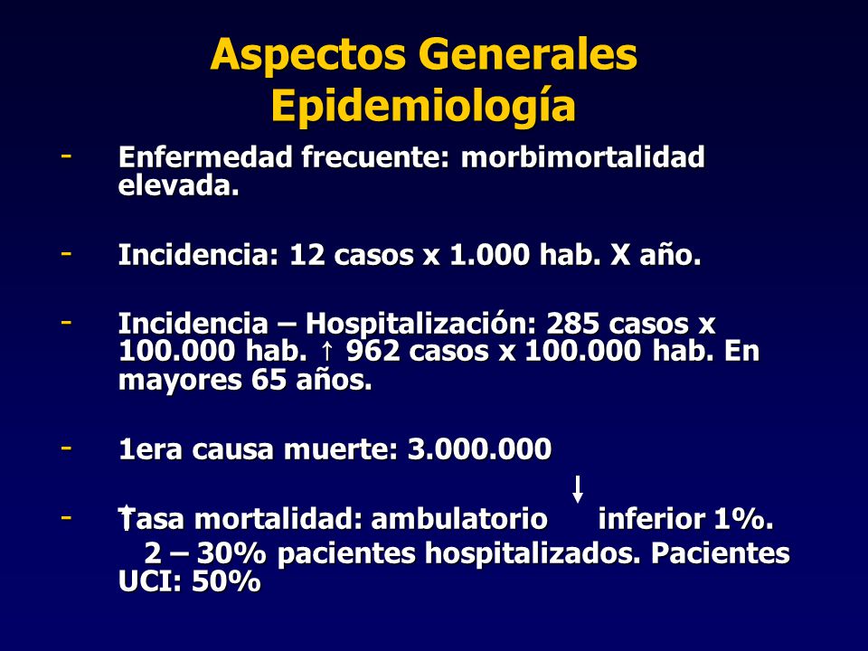 Aspectos Generales Epidemiología