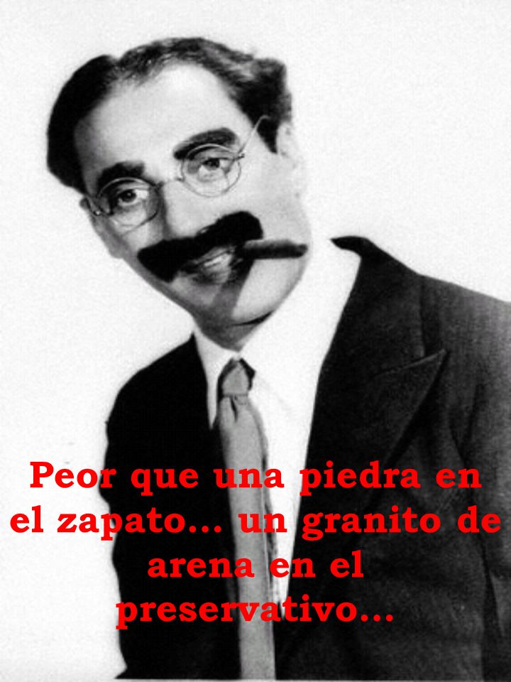 Peor que una piedra en el zapato… un granito de arena en el preservativo…