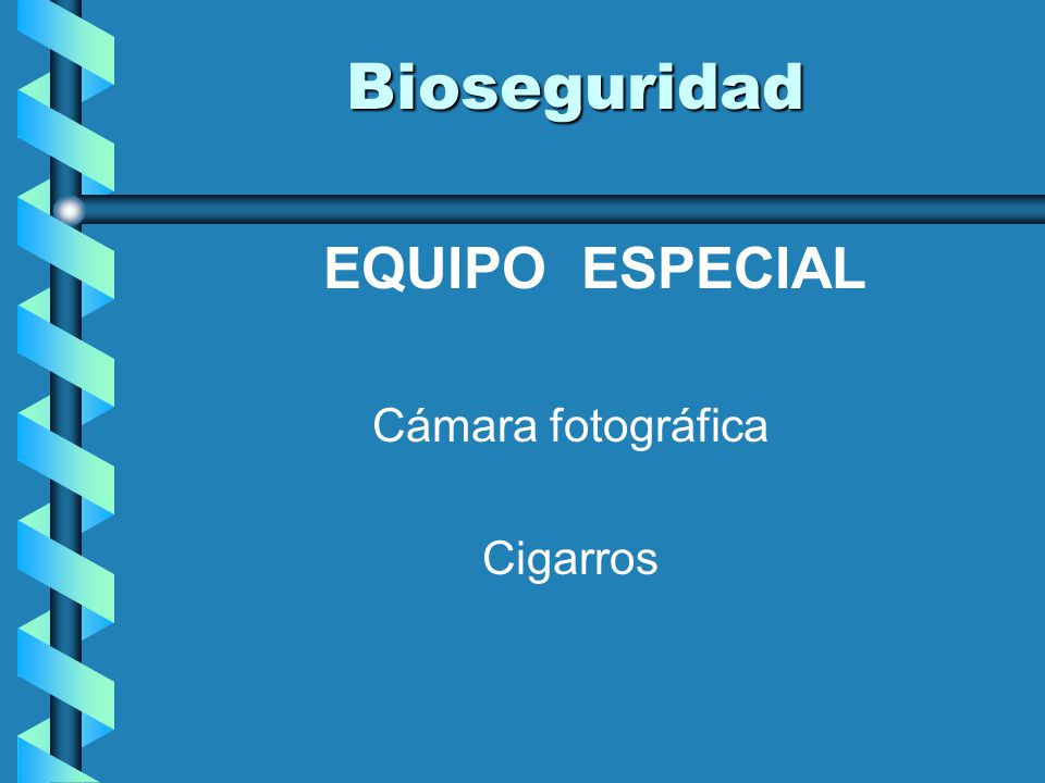 Bioseguridad EQUIPO ESPECIAL Cámara fotográfica Cigarros