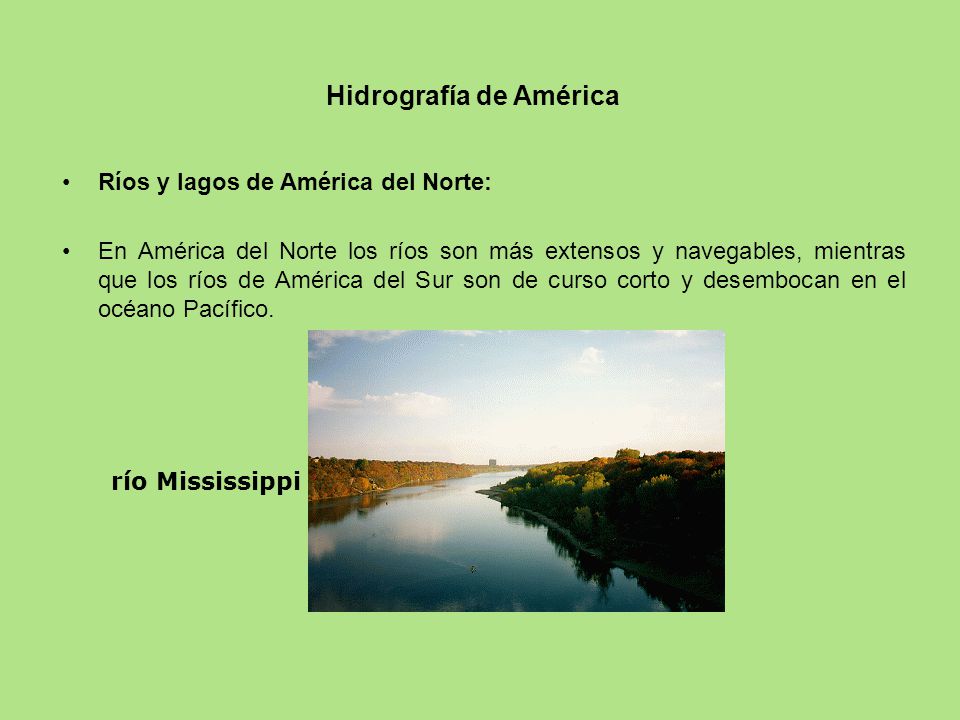 Hidrografía de América