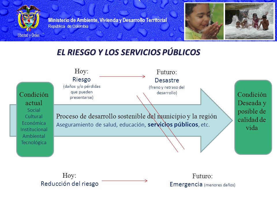 EL RIESGO Y LOS SERVICIOS PÚBLICOS