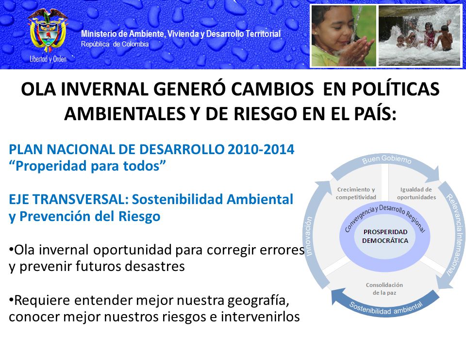 OLA INVERNAL GENERÓ CAMBIOS EN POLÍTICAS AMBIENTALES Y DE RIESGO EN EL PAÍS: