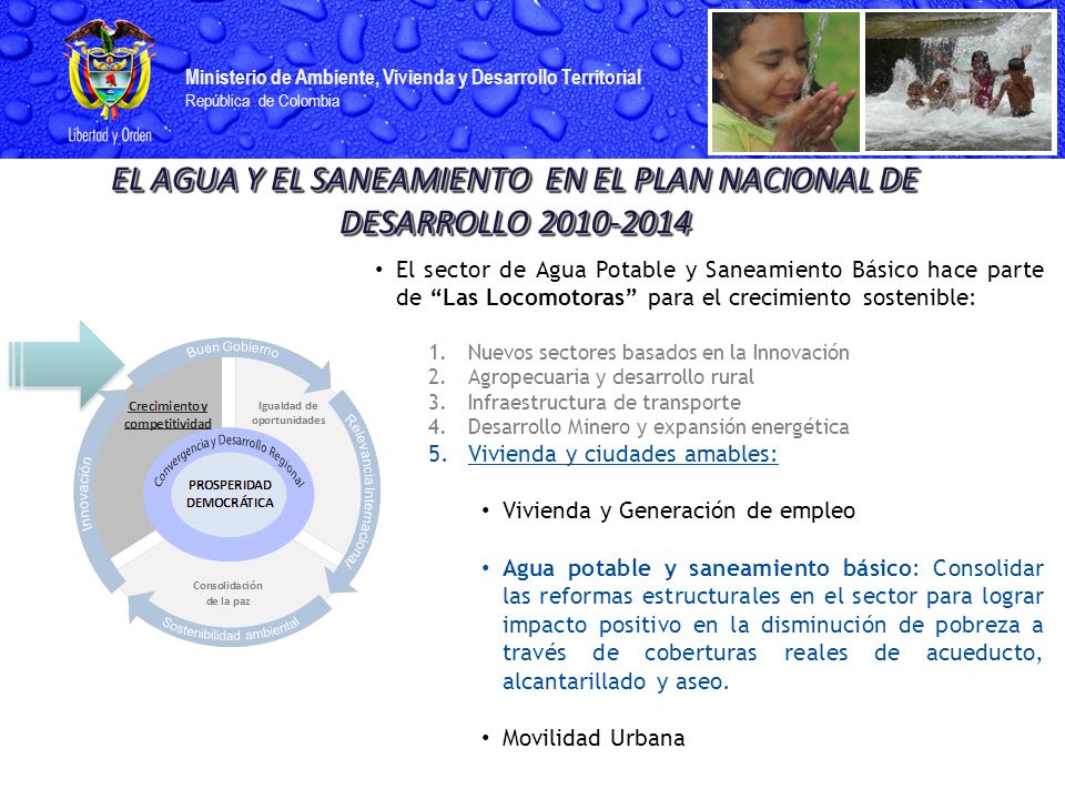 EL AGUA Y EL SANEAMIENTO EN EL PLAN NACIONAL DE DESARROLLO