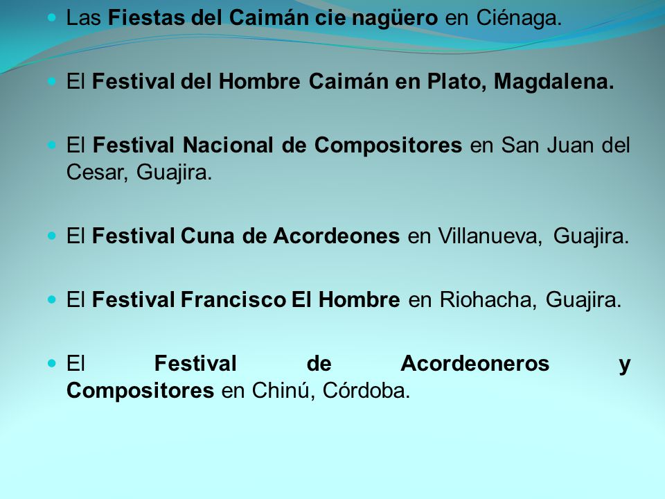 Las Fiestas del Caimán cie nagüero en Ciénaga.