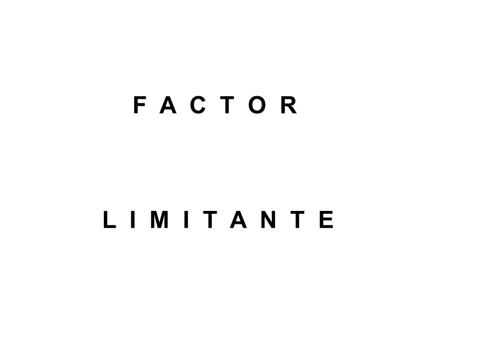 F A C T O R L I M I T A N T E