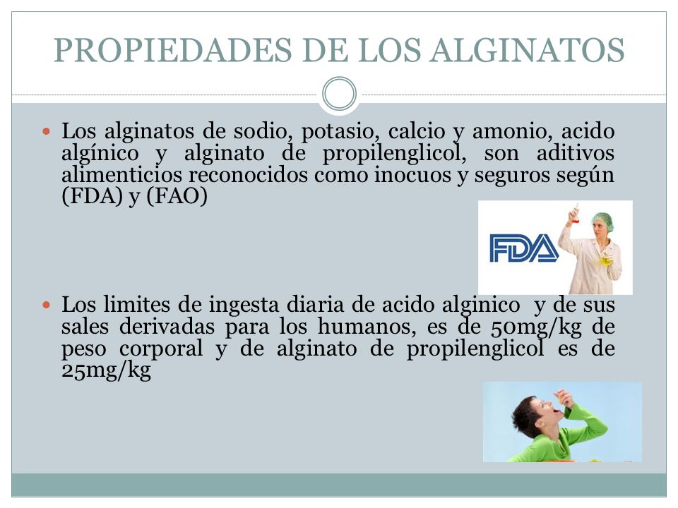 PROPIEDADES DE LOS ALGINATOS
