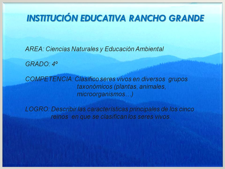 INSTITUCIÓN EDUCATIVA RANCHO GRANDE