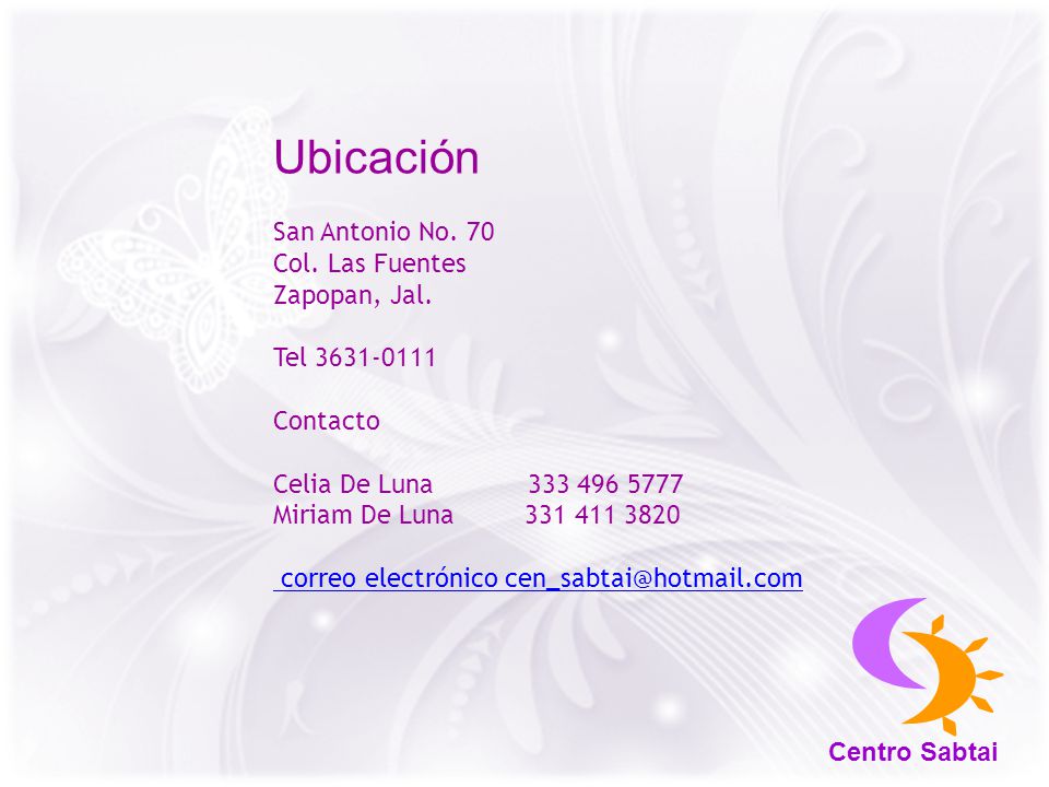 Ubicación San Antonio No. 70 Col. Las Fuentes Zapopan, Jal.