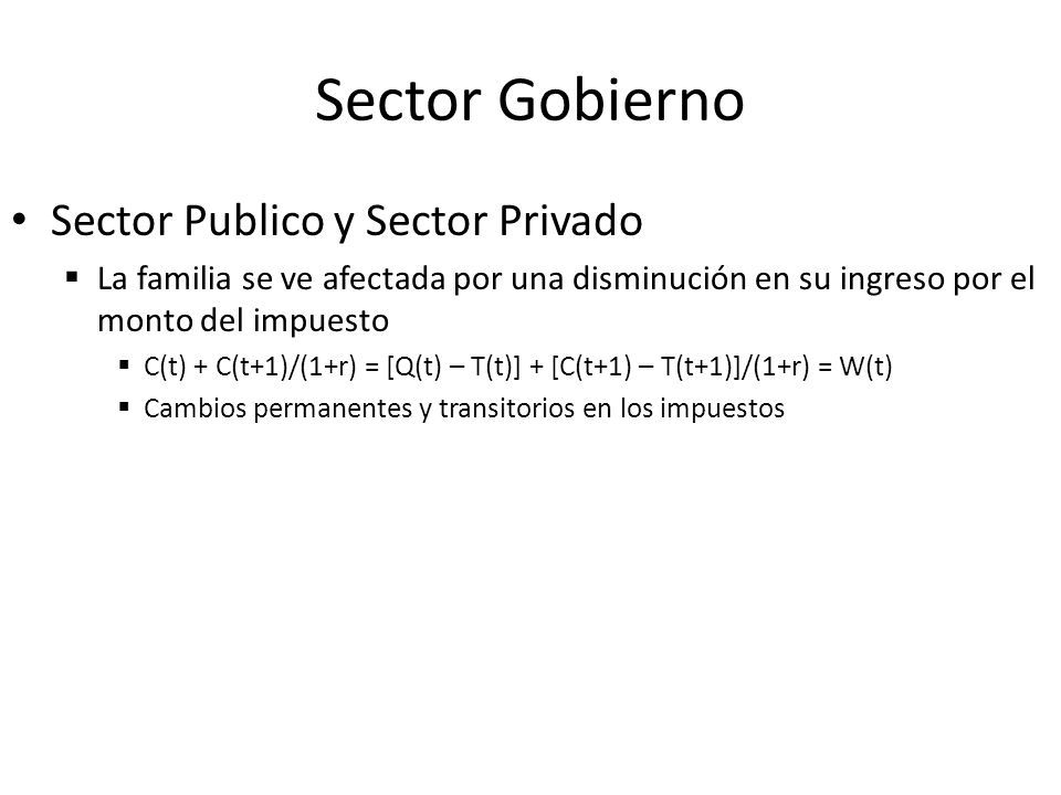 Sector Gobierno Sector Publico y Sector Privado