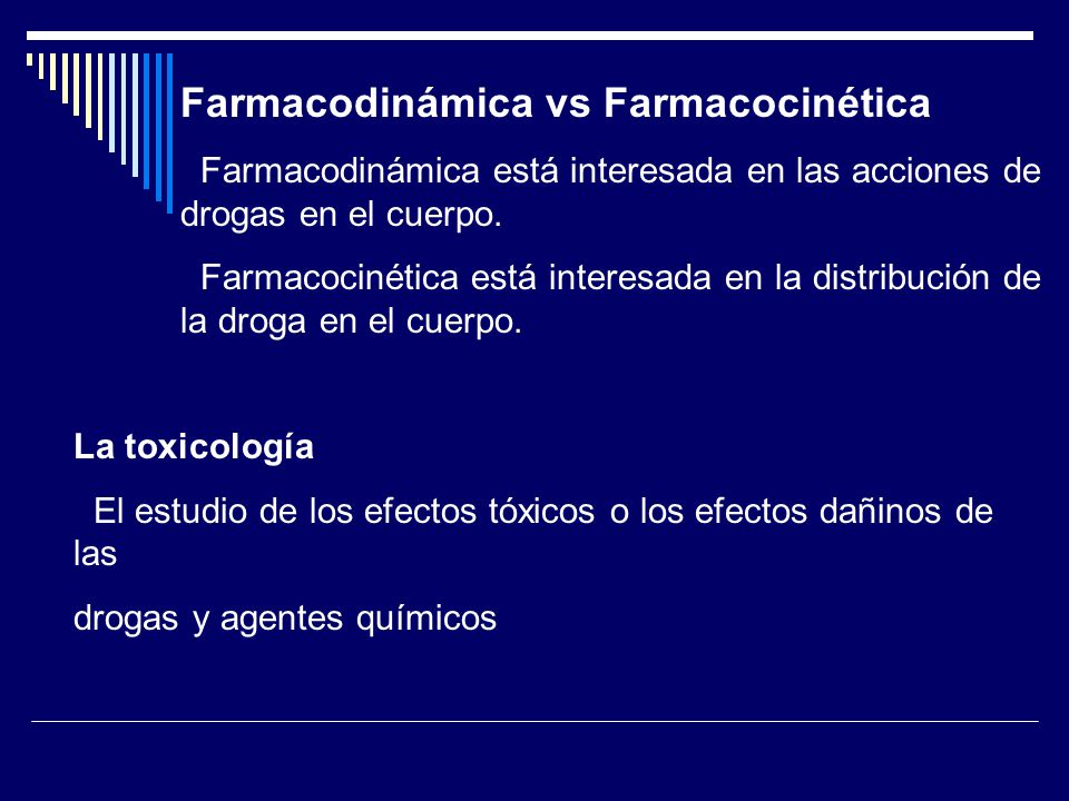 Farmacodinámica vs Farmacocinética