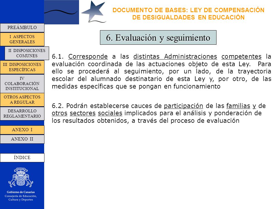 DOCUMENTO DE BASES: LEY DE COMPENSACIÓN DE DESIGUALDADES EN EDUCACIÓN