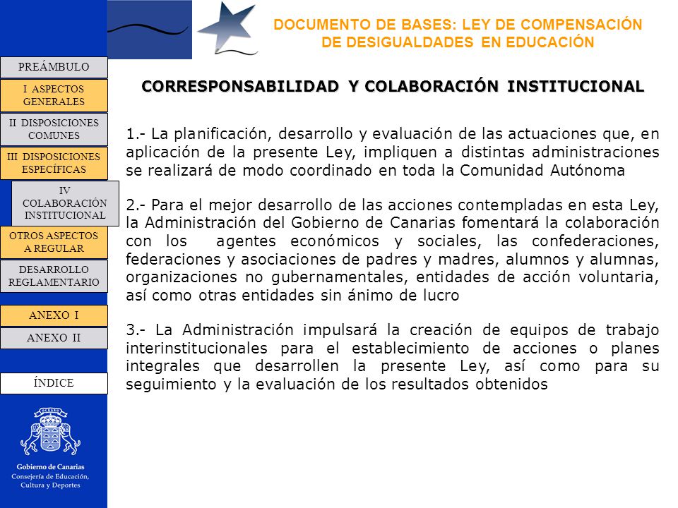 DOCUMENTO DE BASES: LEY DE COMPENSACIÓN DE DESIGUALDADES EN EDUCACIÓN