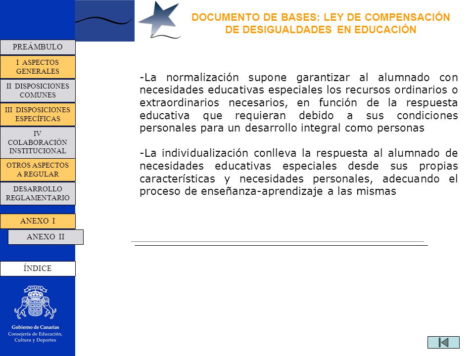 DOCUMENTO DE BASES: LEY DE COMPENSACIÓN DE DESIGUALDADES EN EDUCACIÓN