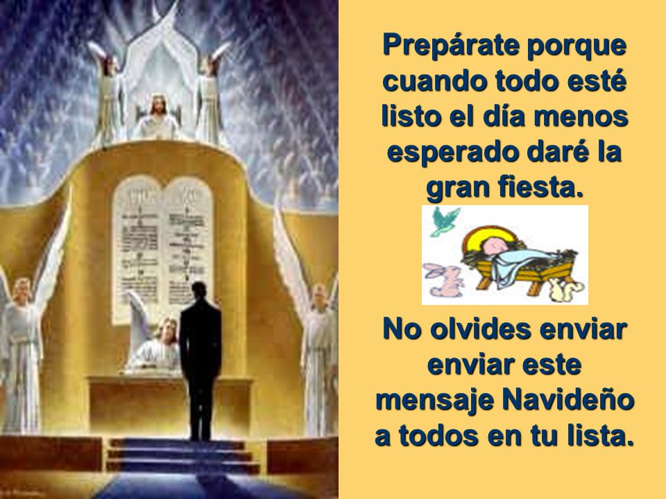 No olvides enviar enviar este mensaje Navideño a todos en tu lista.