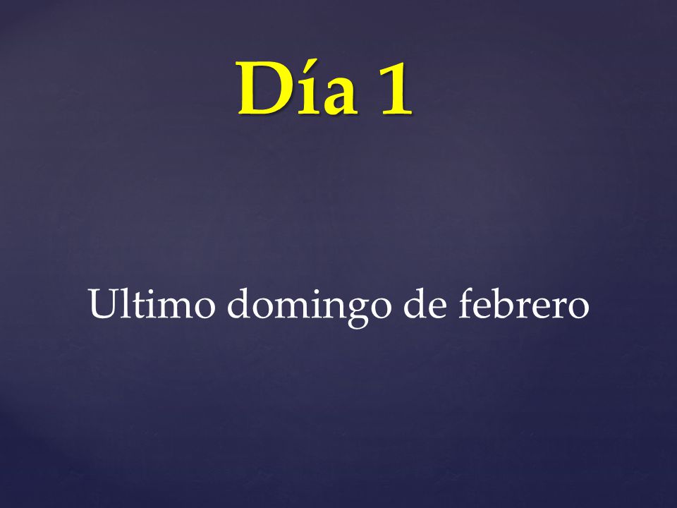 Ultimo domingo de febrero
