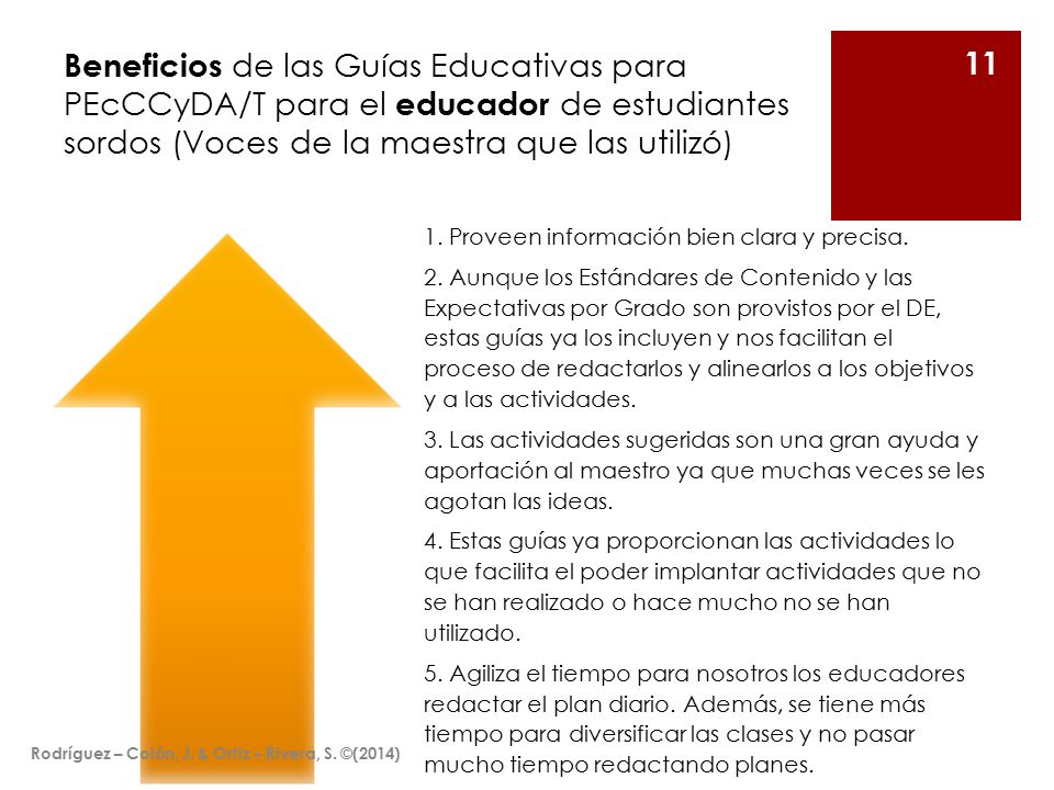 Beneficios de las Guías Educativas para PEcCCyDA/T para el educador de estudiantes sordos (Voces de la maestra que las utilizó)