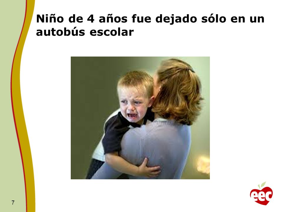 Niño de 4 años fue dejado sólo en un autobús escolar