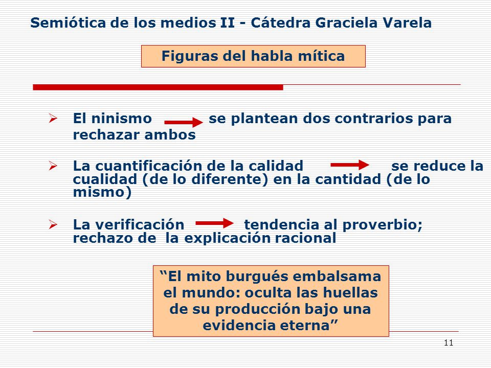 Semiótica de los medios II - Cátedra Graciela Varela