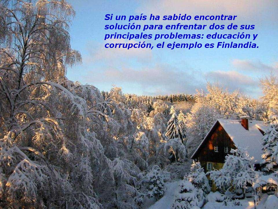 Si un país ha sabido encontrar solución para enfrentar dos de sus principales problemas: educación y corrupción, el ejemplo es Finlandia.