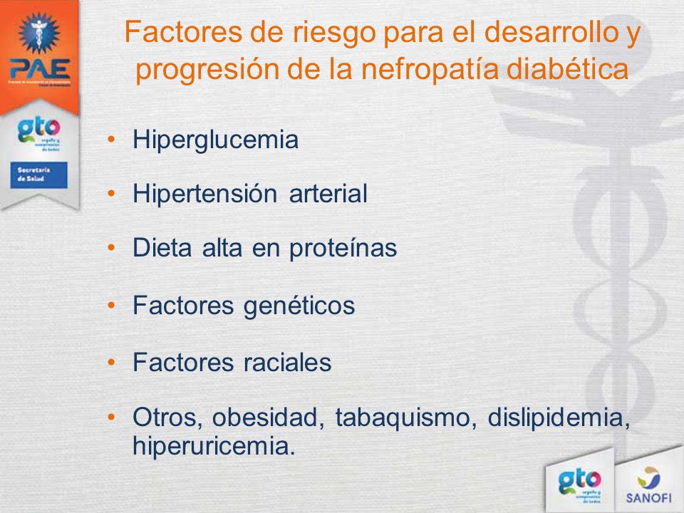 Factores de riesgo para el desarrollo y progresión de la nefropatía diabética