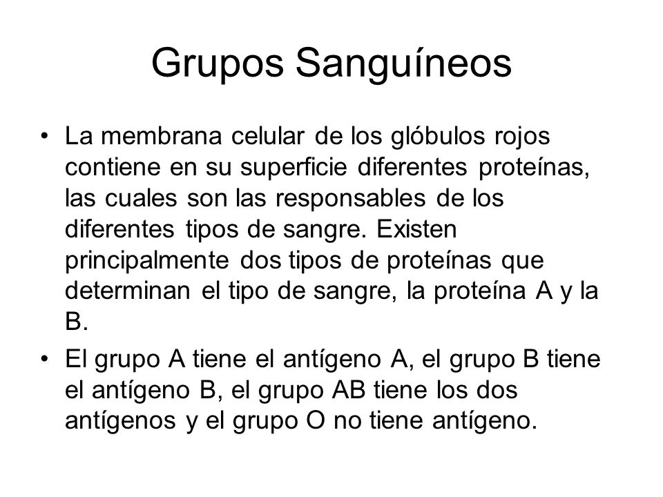 Grupos Sanguíneos