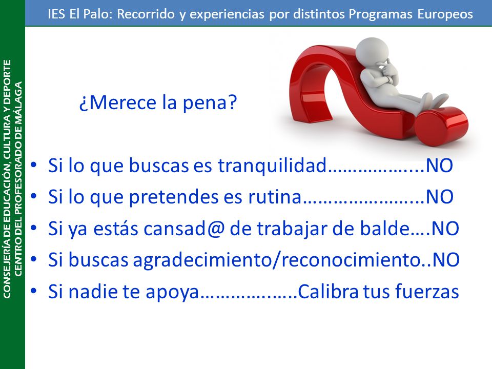 IES El Palo: Recorrido y experiencias por distintos Programas Europeos