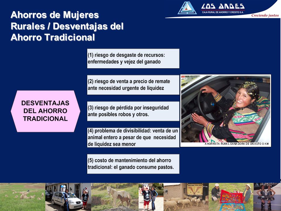 Ahorros de Mujeres Rurales / Desventajas del Ahorro Tradicional