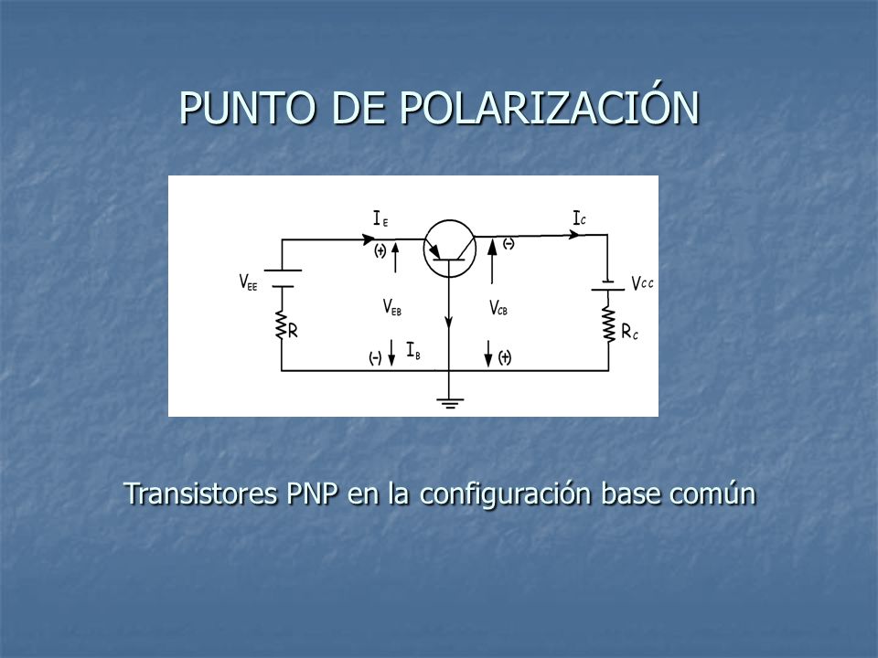 Transistores PNP en la configuración base común