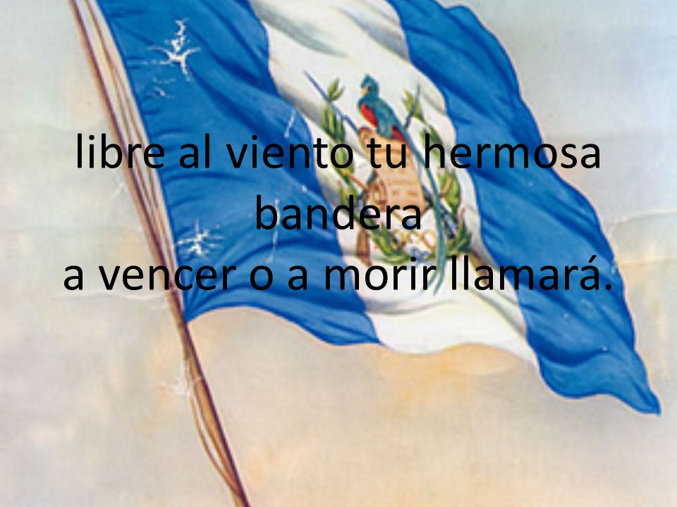 libre al viento tu hermosa bandera a vencer o a morir llamará.