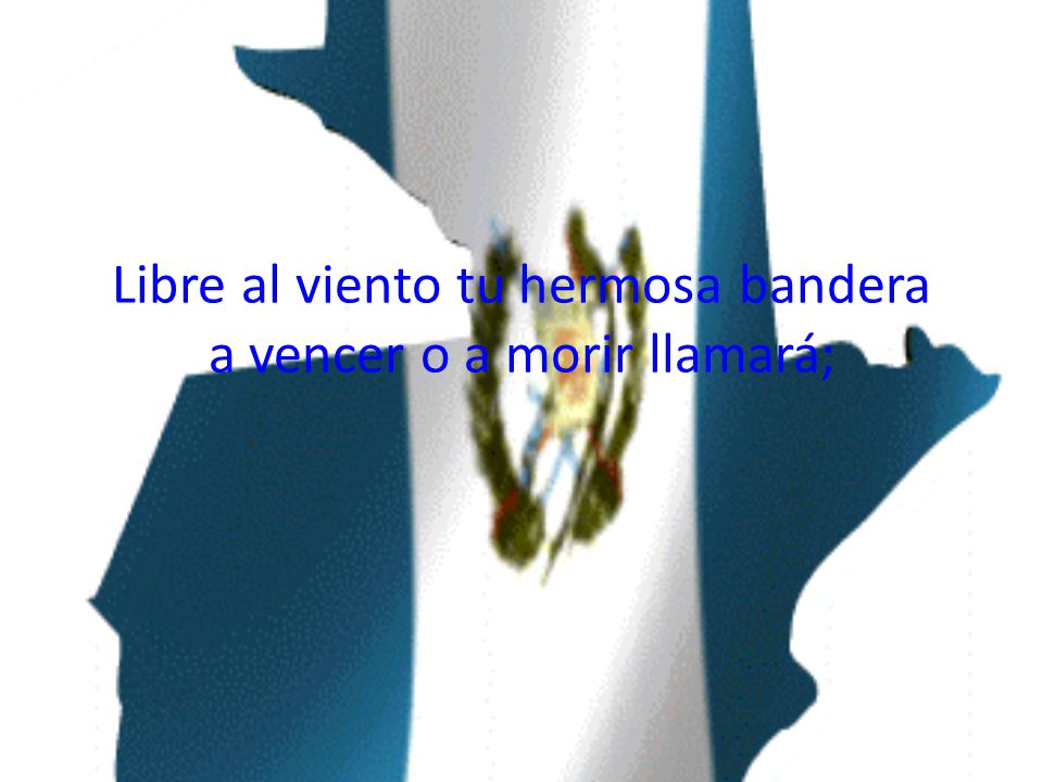 Libre al viento tu hermosa bandera a vencer o a morir llamará;