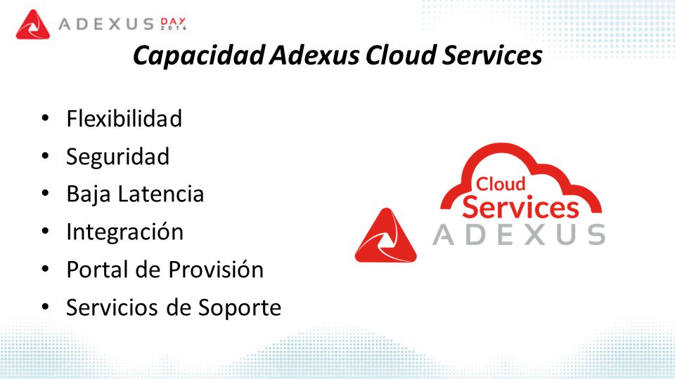 Capacidad Adexus Cloud Services